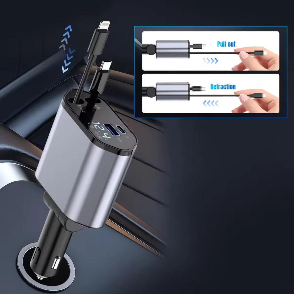 4-in-1 Retractable Super Fast Charging