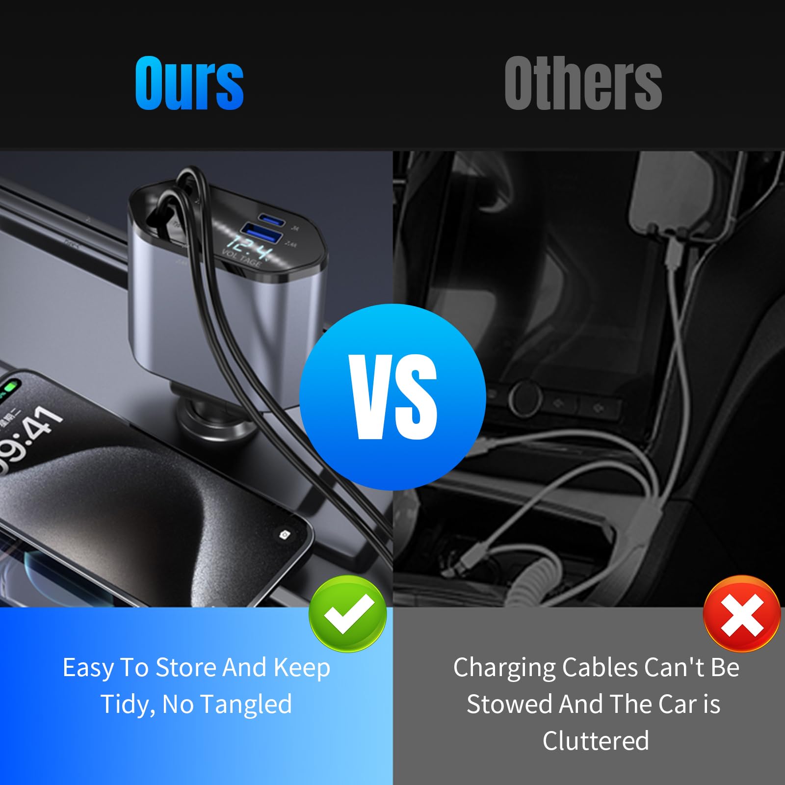 4-in-1 Retractable Super Fast Charging