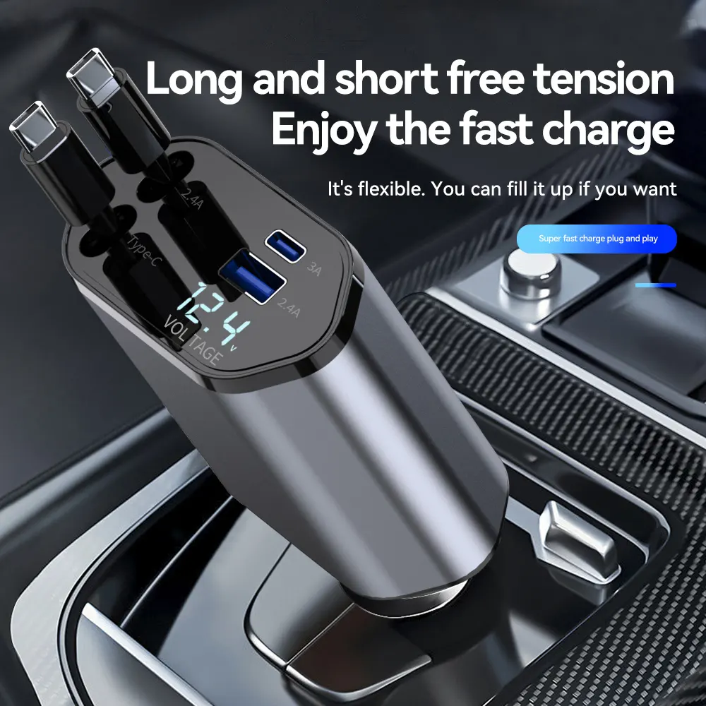4-in-1 Retractable Super Fast Charging